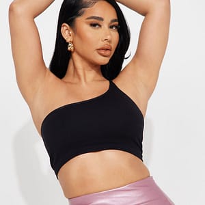 It Girl One Shoulder Top II - Black