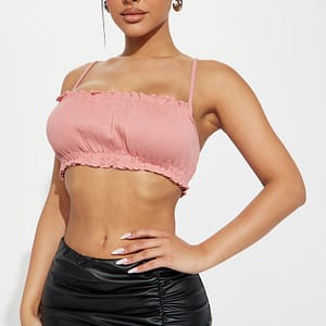 Liza Crop Top - Rose