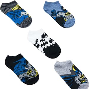 Mini Bat Man 5 Pack Socks - Multi Color