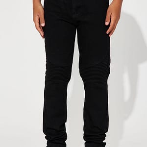 Mini Jay Moto Skinny Jeans - Black