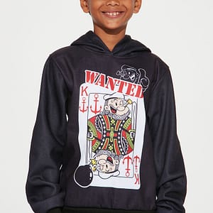 Mini Most Wanted Fleece Hoodie - Black/combo