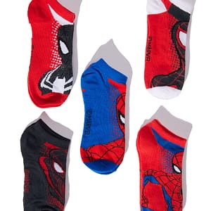 Mini Spiderman Crew 5 Pack Ankle Socks - Multi Color