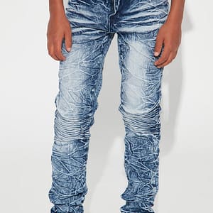 Mini Young And Free Moto Skinny Jeans - Dark Wash