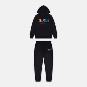 Trapstar Chenille Decoded Hooded Tracksuit - Black Candy Flavours