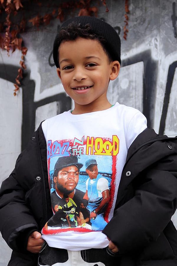 Mini Boyz N The Hood South Central Tee - White/combo