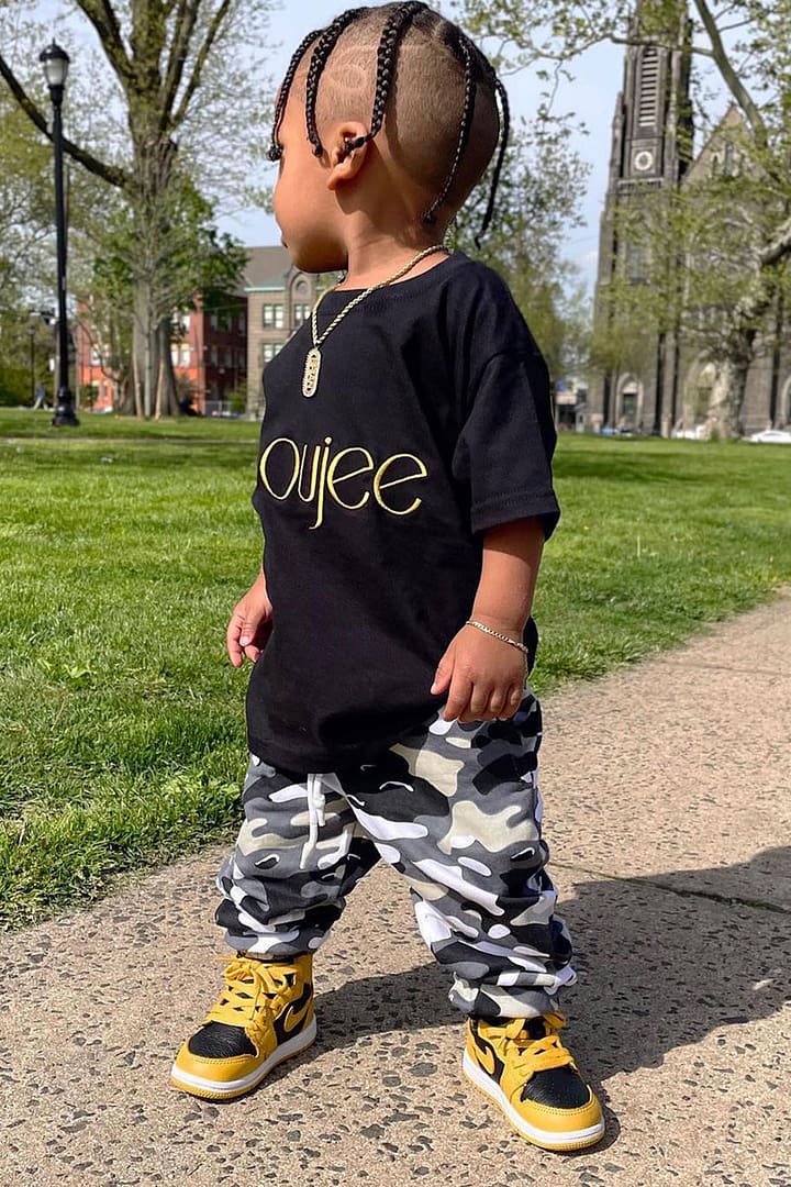 Mini Go Time Camo Sweatpants - Charcoal/combo