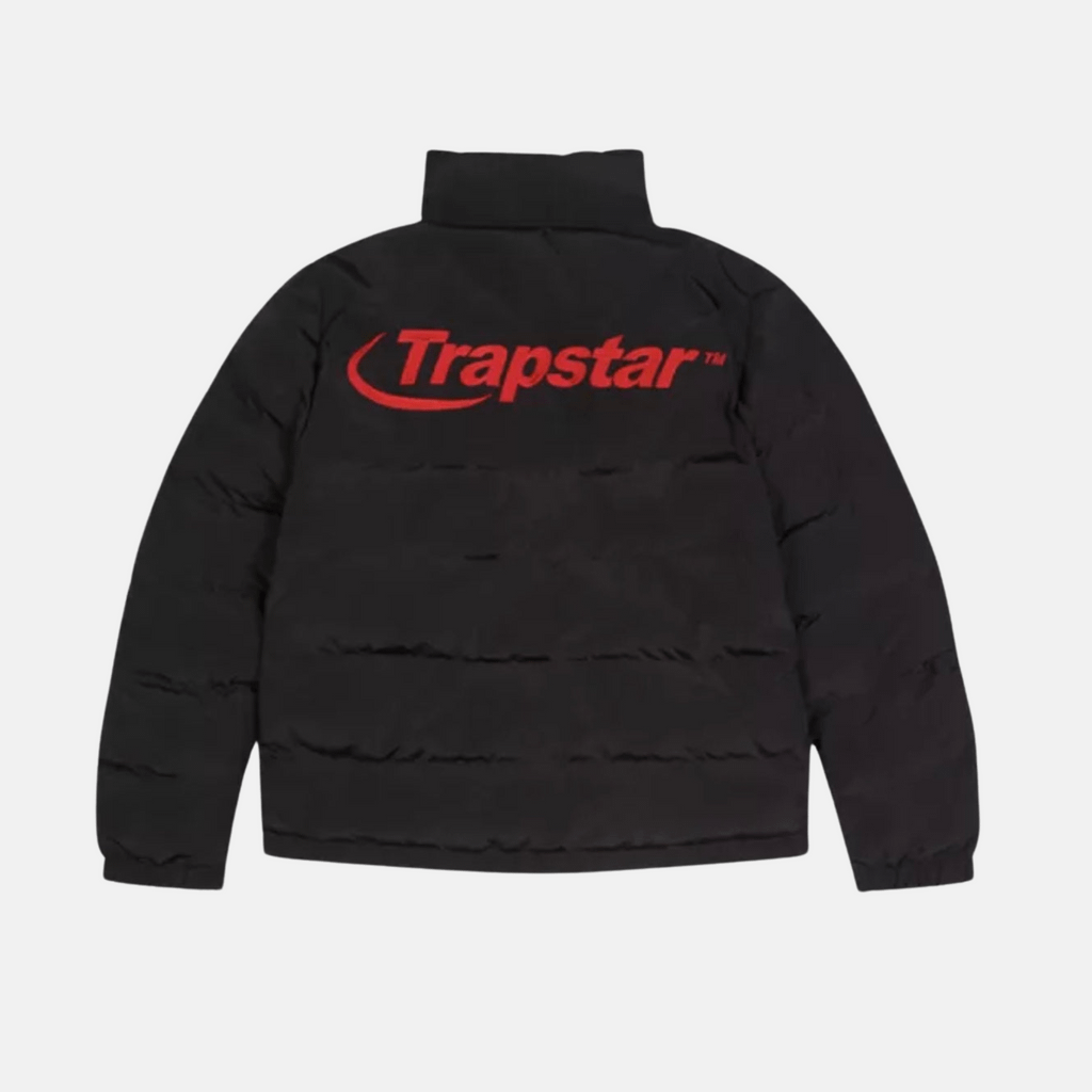 Trapstar Hyperdrive Bomber Jacket Black/Red Dripscan