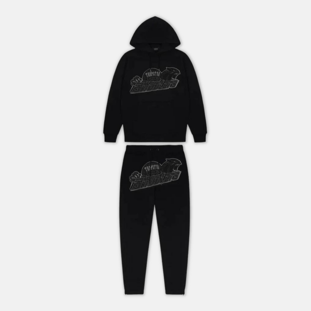 Trapstar Shooters Tracksuit - Black Monochrome - Dripscan